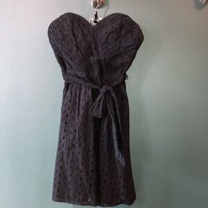 Express black fit and flare dress